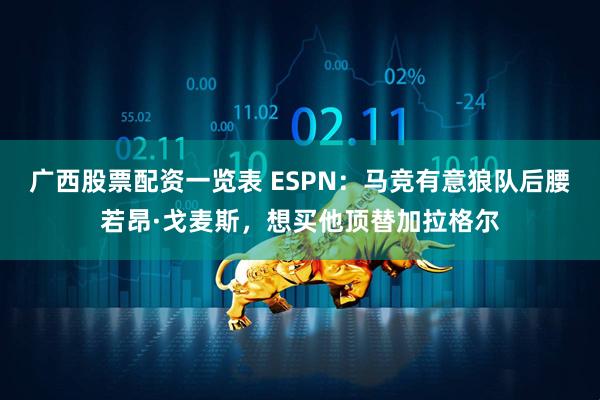 广西股票配资一览表 ESPN：马竞有意狼队后腰若昂·戈麦斯，想买他顶替加拉格尔